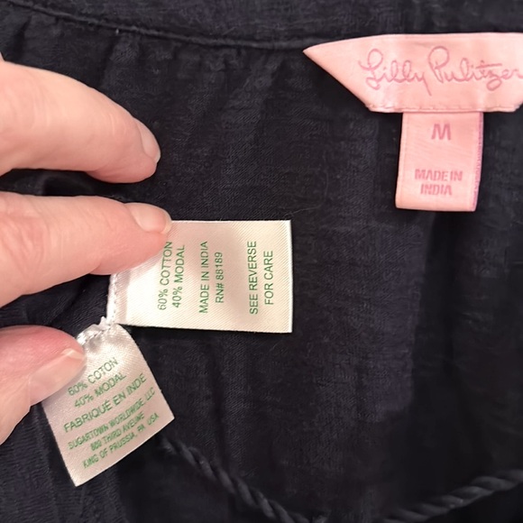 Lily Pulitzer Navy Blue Dress Size M - Picture 5 of 5